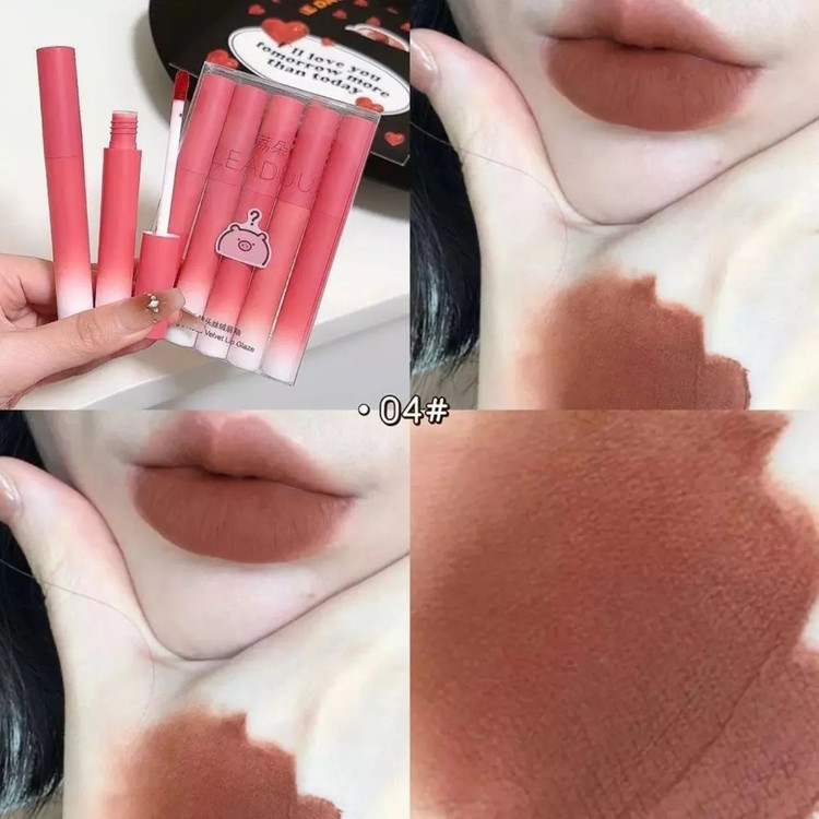 پک ۵عددی رژلب کره ای leaduu